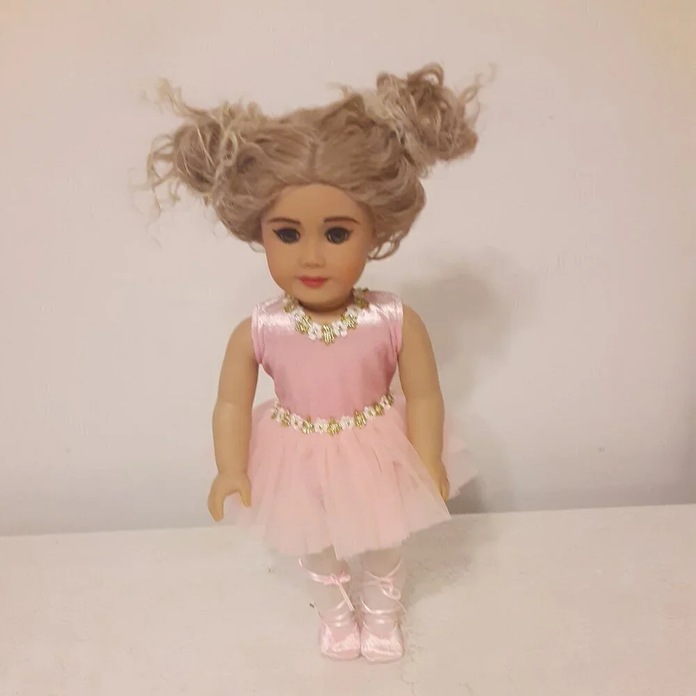 American Girl Custom Made Ballerina Doll & 20 Outfits & Accessories.